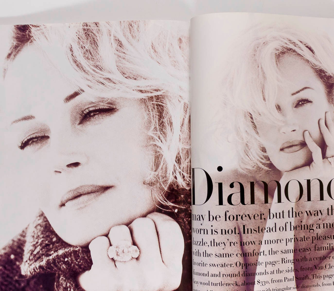 KATE MOSS Robert Downey CHRISTY TURLINGTON Harper's US December 1992 NAOMI Hirst