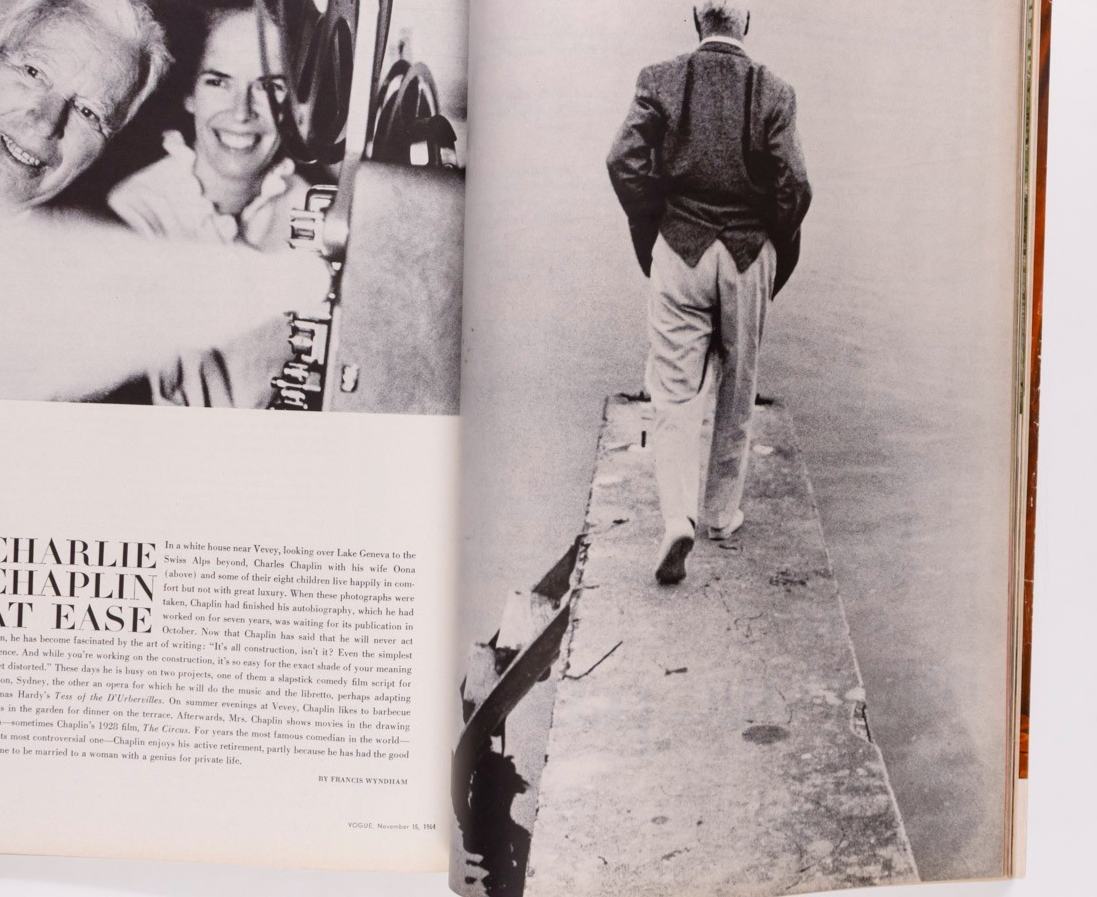 Astrid Heeren CHARLIE CHAPLIN Daliah Lavi VOGUE November 1964 Saul Bellow HORST