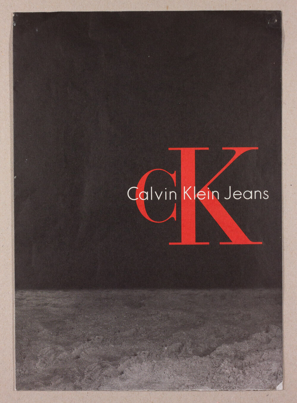 KATE MOSS Eva Herzigova RARE Calvin Klein CK Jeans wall poster MARIO TESTINO vtg