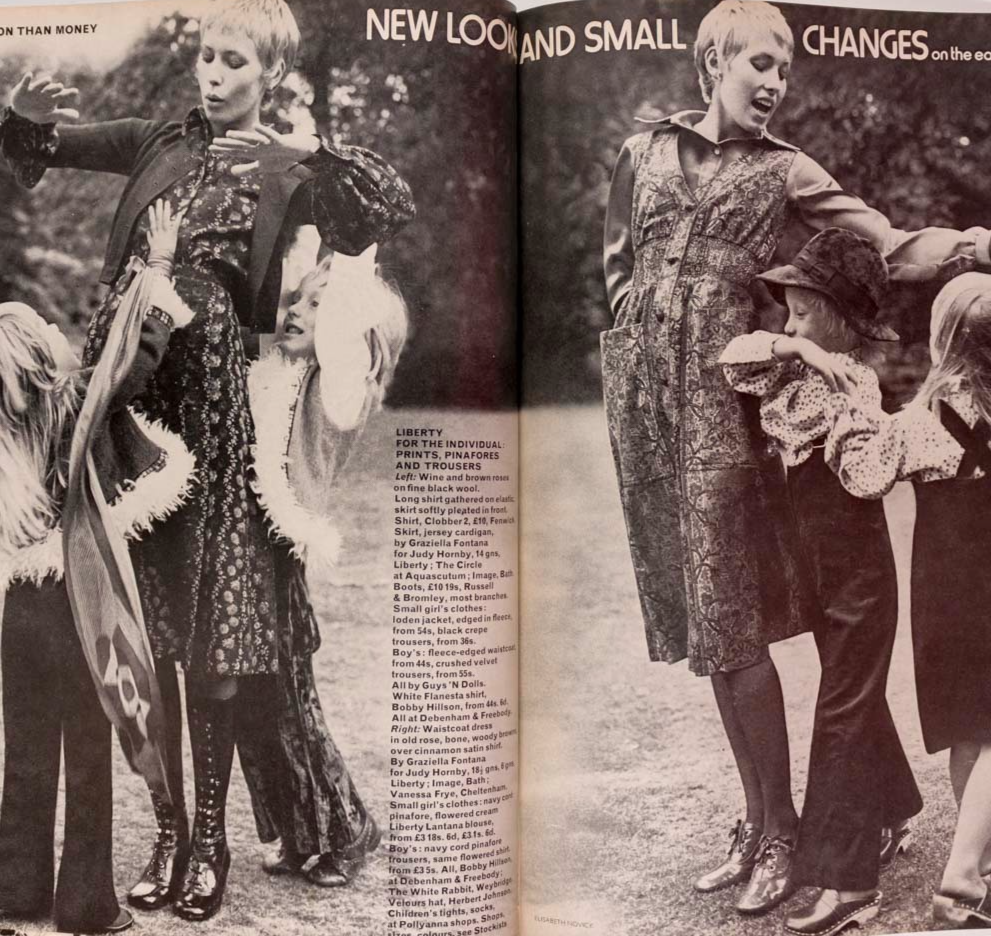 Charlotte Rampling SARAH MOON Britt Ekland VOGUE September 1970 Mike Nichols VTG
