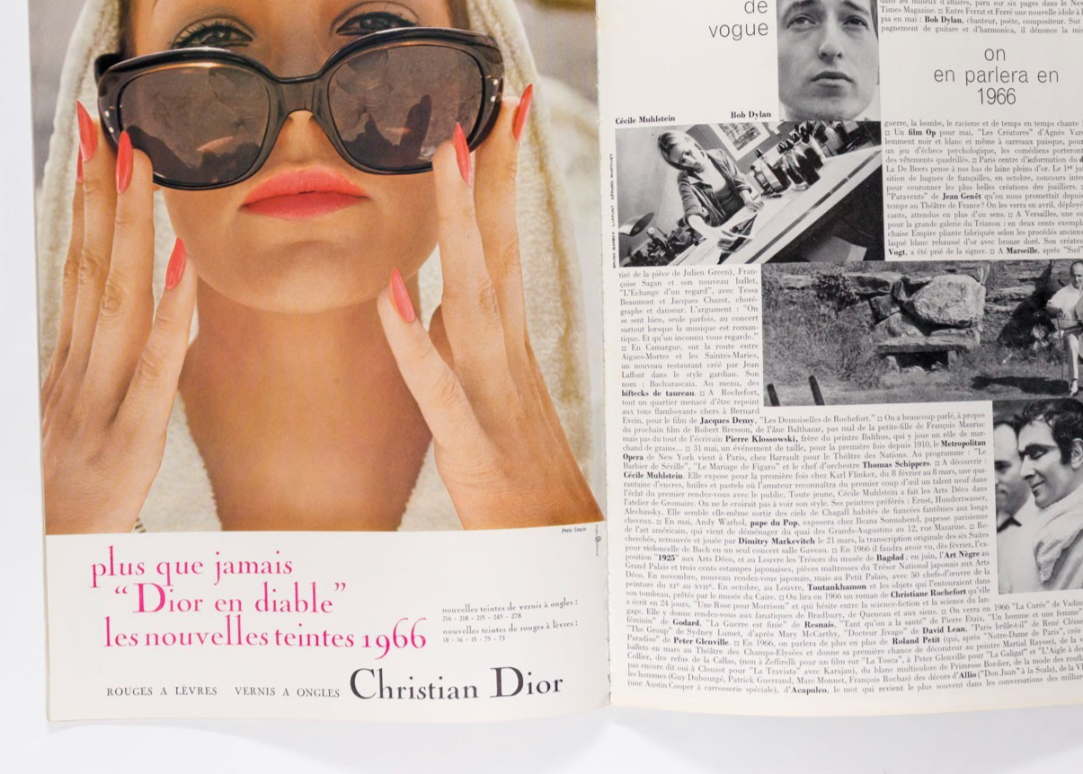 NICOLE DE LAMARGE Guy Bourdin TOM WOLSEY Paris Vogue February 1966 60th birthday