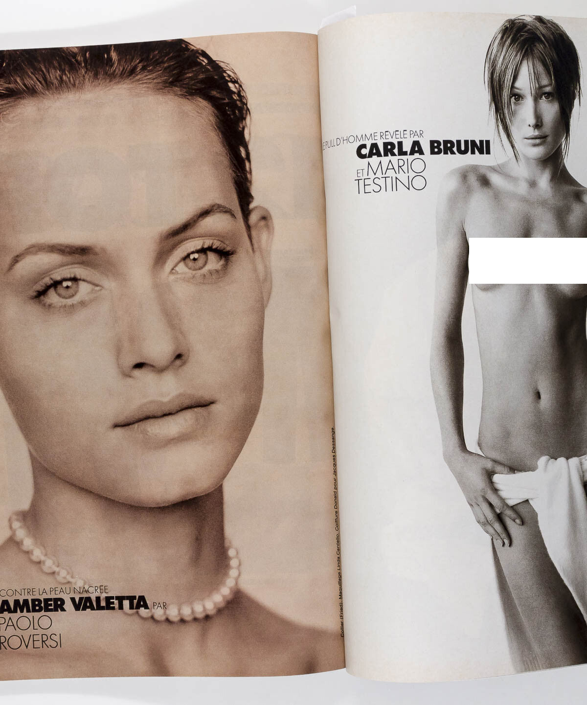 STEPHANIE SEYMOUR Naomi Campbell CHRISTY TURLINGTON Elle magazine NOVEMBER 1993