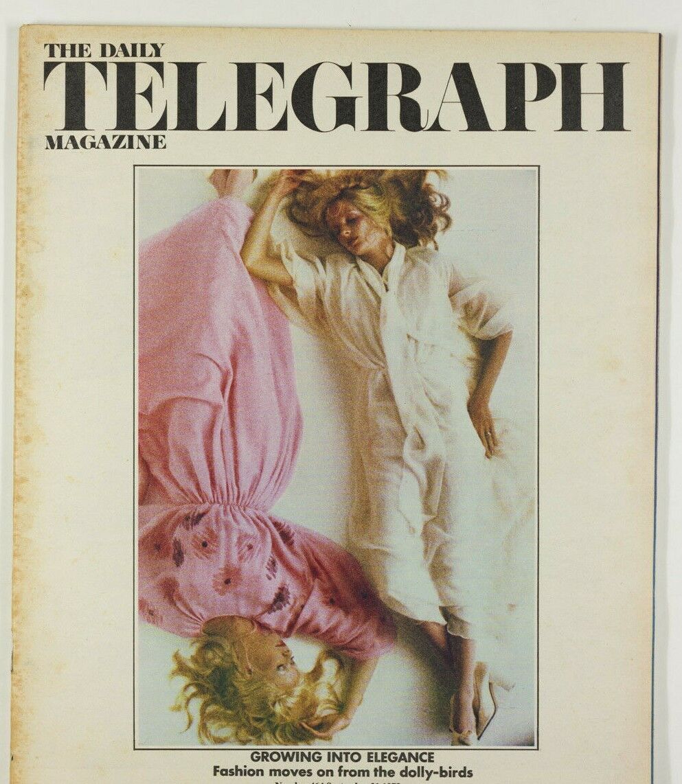 Thea Porter BIBA Ossie Clark MISSONI Britt Ekland DUFFY vtg TELEGRAPH MAGAZINE