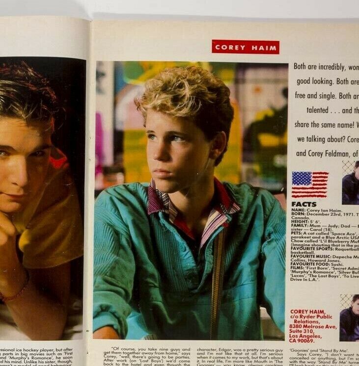 RIVER PHOENIX Matt Dillon COREY HAIM FELDMAN Keanu YOUNG AMERICANS magazine No.3