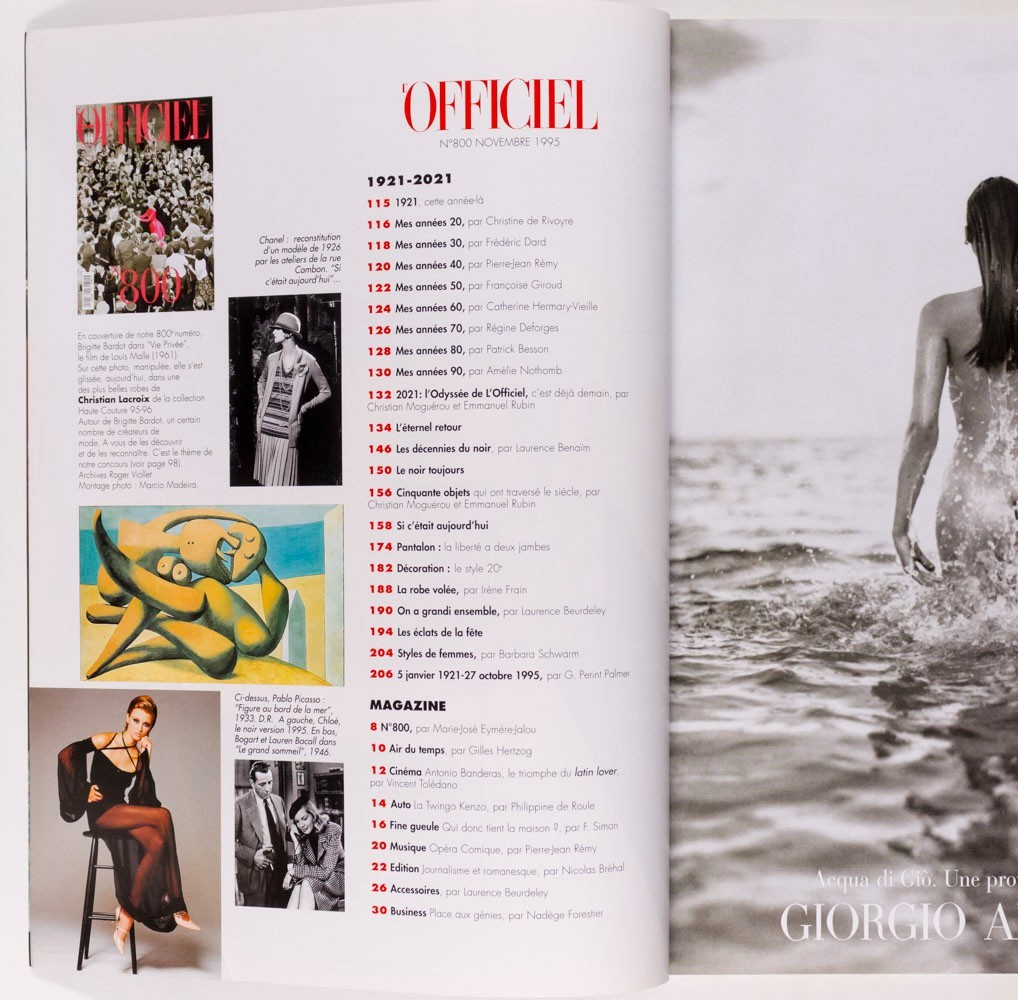 Brigitte Bardot GLADYS PERINT PALMER L'Officiel 1995 November 800 Lacroix CHANEL