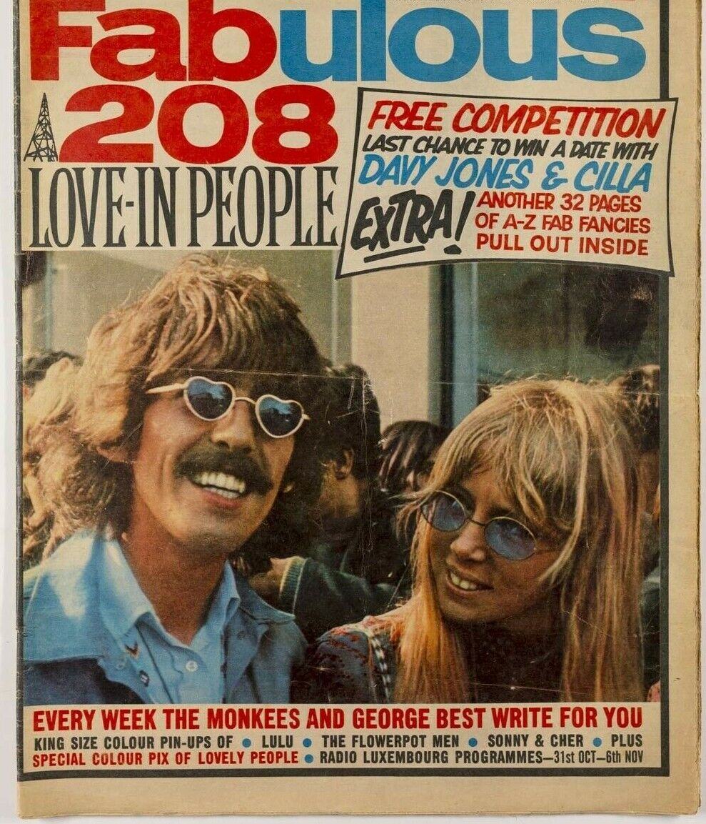 PATTIE BOYD George Harrison SONNY & CHER The Flowerpot Men 208 Fabulous magazine