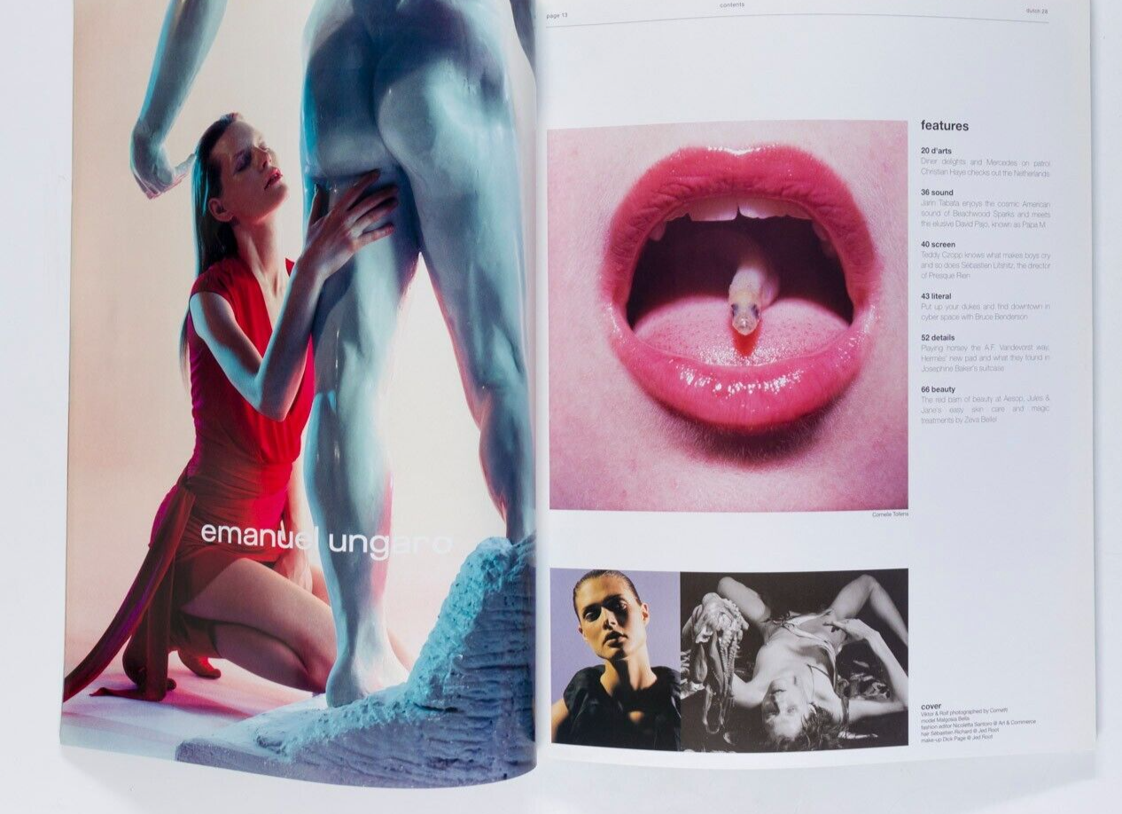 MALGOSIA BELA Bruce Benderson A F VANDERVORST Dutch magazine 28 2000 Swip Stolk