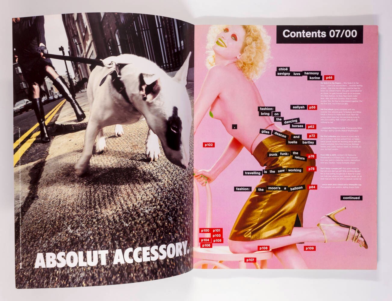 Chloe Sevigny AALIYAH Harmony Korine THE FACE magazine July 2000 Miles Aldridge
