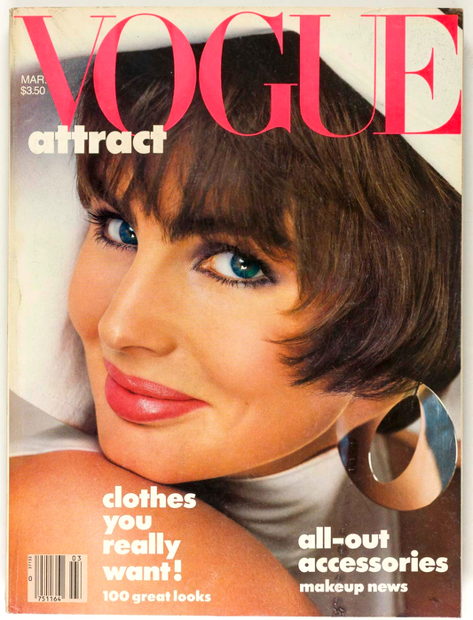 Alexa CHRISTY TURLINGTON Catherine Oxenberg US OGUE March 1986 Tatjana Patitz