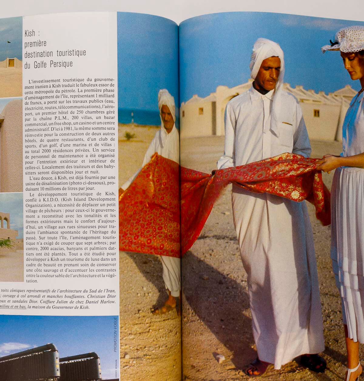 Janice Dickinson GUY BOURDIN Marie Helvin PARIS VOGUE February 1978 Iran HOMMES