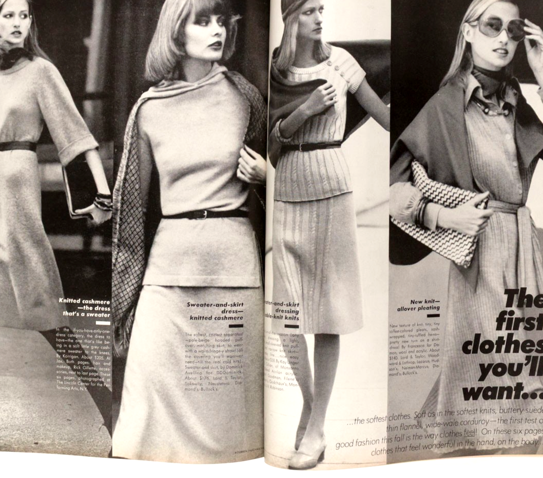 RENE RUSSO Dalila di Lazzaro DEBORAH TURBEVILLE Monty Python Vogue US July 1975
