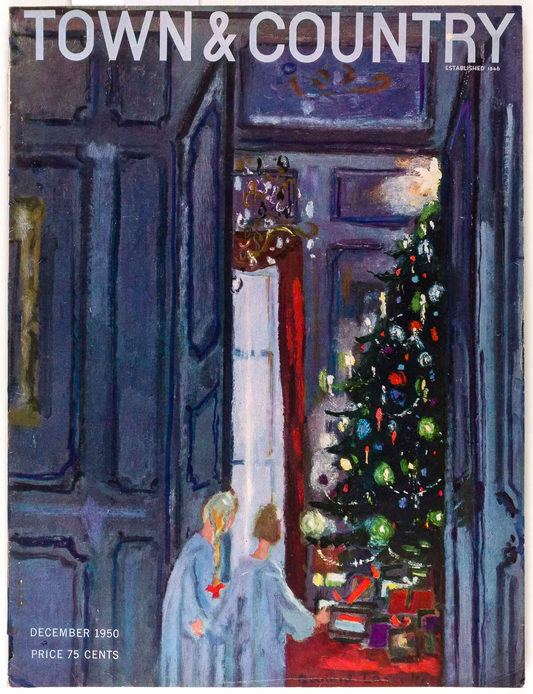 LUDWIG BEMELMANS Bernard Lamotte XMAS KIDS Town & Country magazine December 1950