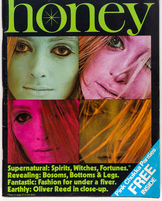 MAXINE SANDERS Supernatural Issue WITCHCRAFT Oliver Reed BIBA vtg HONEY magazine