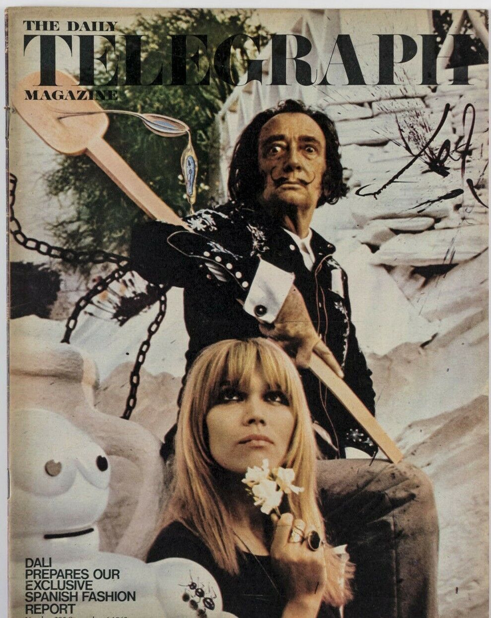 SALVADOR DALI Amanda Lear PACO RABANNE Pertegaz of Spain THE TELEGRAPH magazine