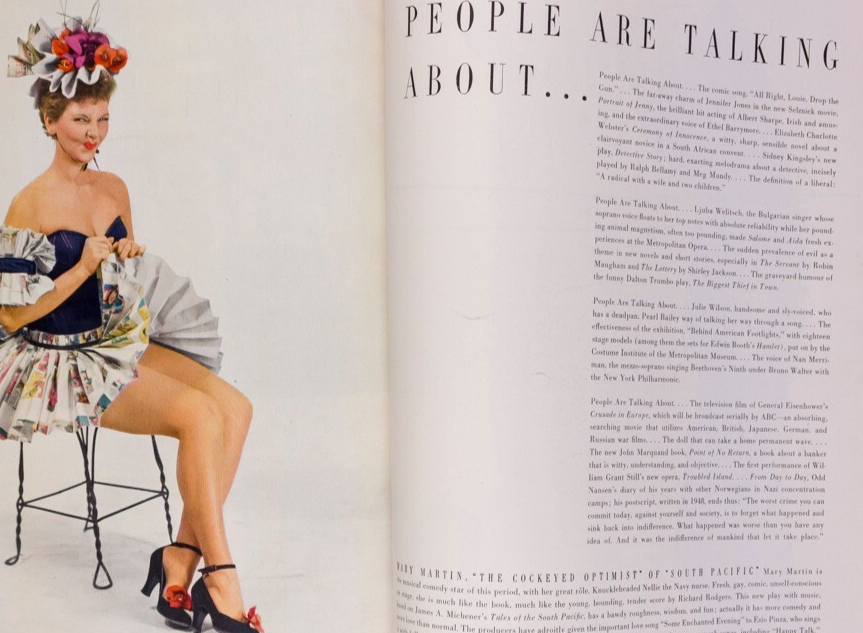 Irving Penn RENE BOUET-WILLAUMEZ Bouchet VOGUE April 1949 Mary Martin MENSWEAR