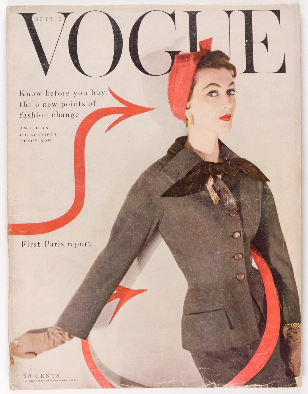 Dovima DIANE ARBUS Balenciaga VOGUE September 1953 Jean Patchett SUZY PARKER vtg
