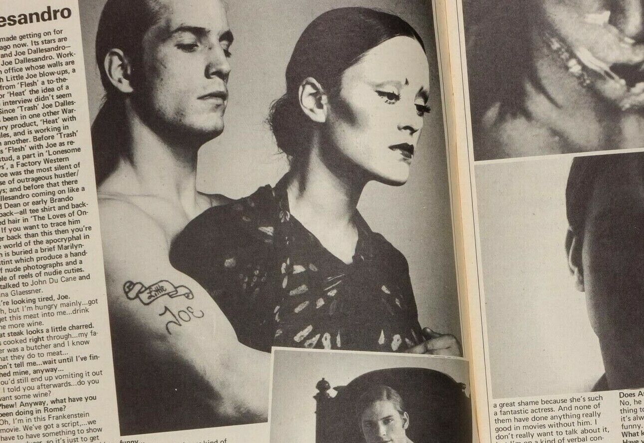 JOE DALLESANDRO Andy Warhol THE FACTORY Time Out London magazine 1970's UK only