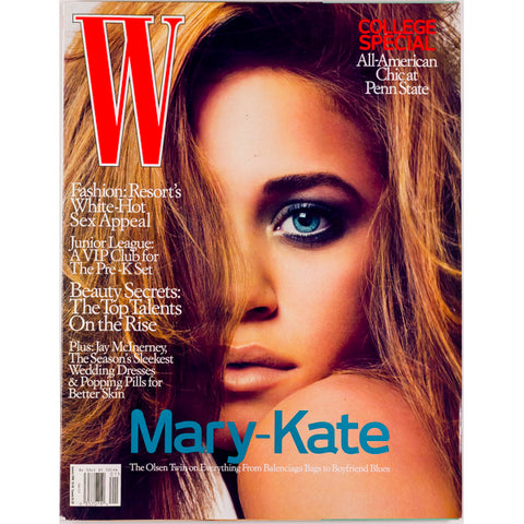 Mary Kate Olsen Jay McInerney Penn State W Magazine January 2006