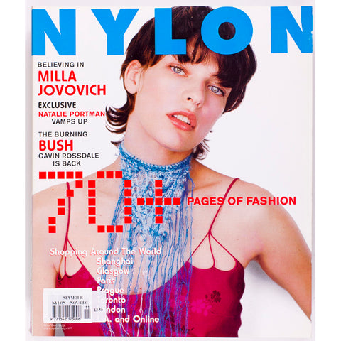 MILLA JOVOVICH Natalie Portman GAVIN ROSSDALE NYLON magazine Nov 1999
