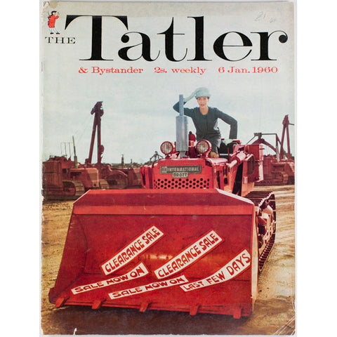 Bulldozer January Sales after Christmas The Tatler Magazine 6th January 1960