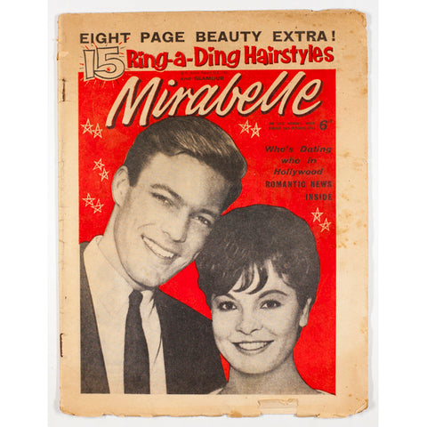 Richard Chamberlain Dr Kildare Mirabelle 1960's teen magazine 1962