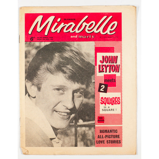 John Leyton Squares Mirabelle teen and music Magazine April 1963