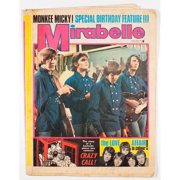 The Monkees Amen Corner Love Affair MOD Mirabelle magazine March 1968