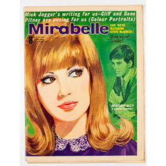 Steve McQueen Mick Jagger writing Mirabelle teen magazine 1965