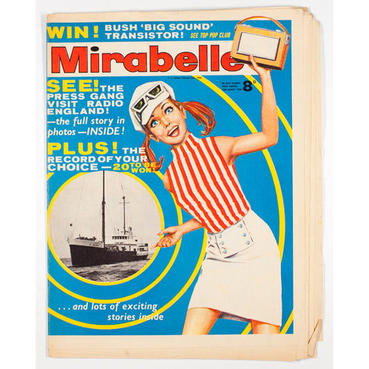 Swinging Radio Caroline England cover Mirabelle magazine Summer August 1966 Press Gang