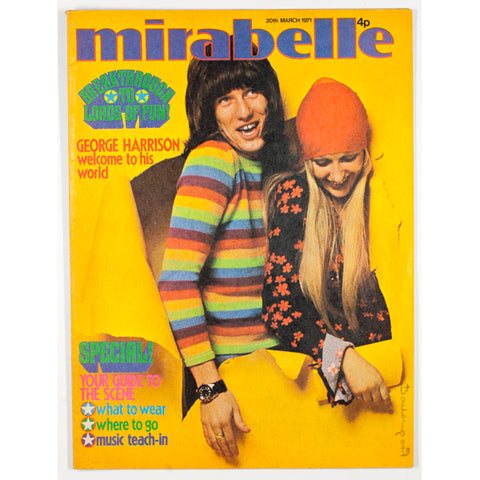 George Harrison's world Yellow cover Mirabelle teen Magazine 1971