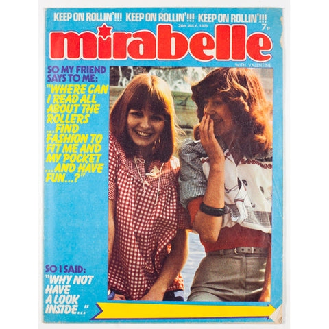 The Bay City Rollers Mirabelle 1970's teen magazine July 1975