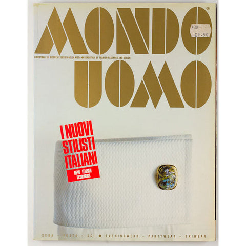 MONDO UOMO Italian men's fashion magazine SKIWEAR Eveningwear 1988 46