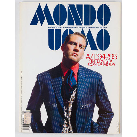 MONDO UOMO Italian Men's fashion magazine Winter 1994 1995 Moschino TYEN