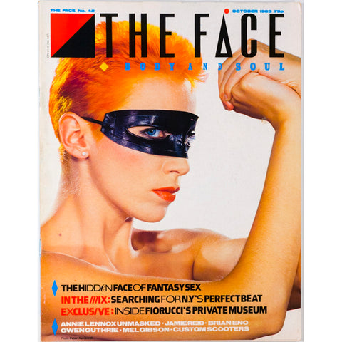 Annie Lennox Masked Fiorucci Jamie Reid Eno The Face October 1983