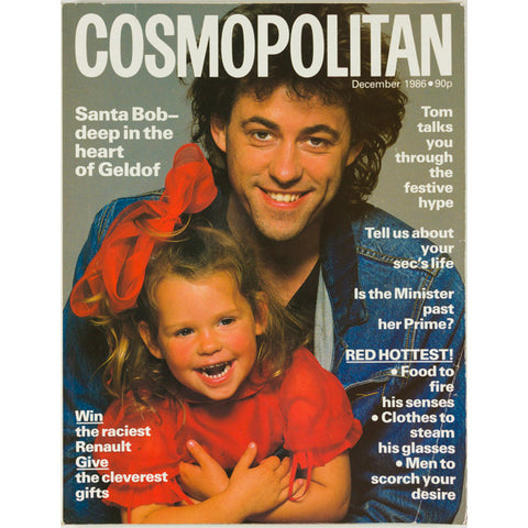Bob Geldof & Fifi Trixiebelle Cosmopolitan magazine December 1986