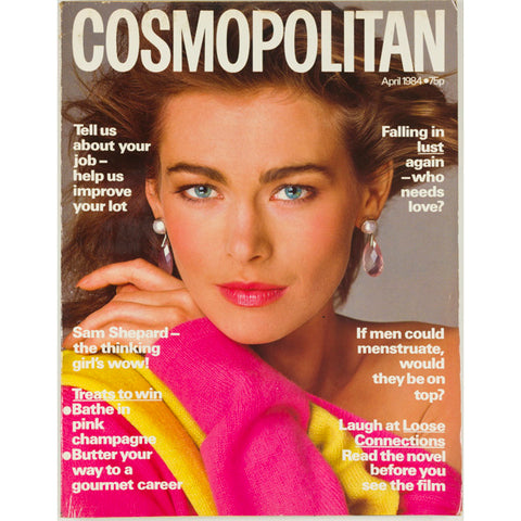 Debra Winger Sam Shepard Cosmopolitan magazine April 1984