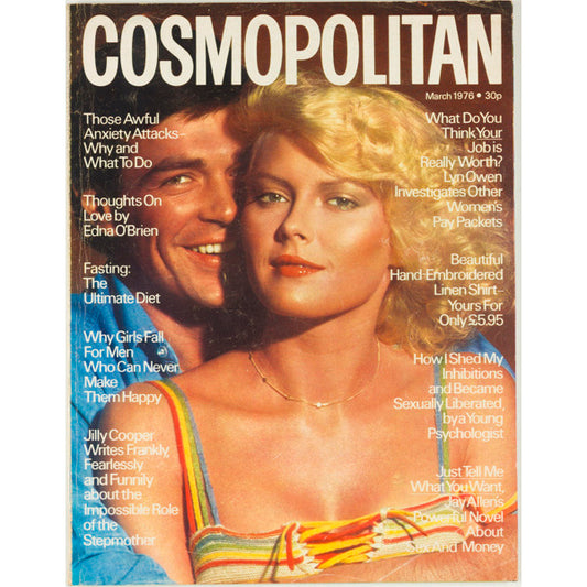 Jilly Cooper Edna O'Brien Cosmopolitan Magazine March 1976