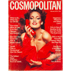 Jerry Hall Bill King Steve Hiett Gore Vidal UK Cosmopolitan magazine February 1976
