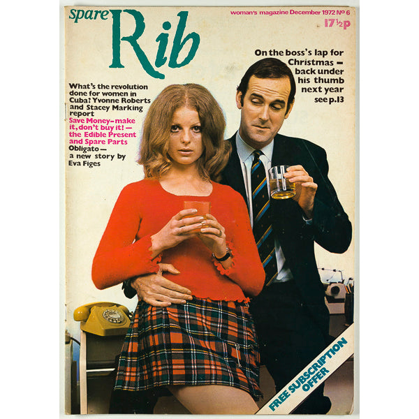 JOHN CLEESE Rosie Boycott SPARE RIB MAGAZINE December 1972 (No.6)