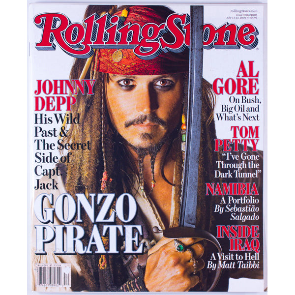 Johnny Depp Tom Petty Rolling Stone magazine 13th July 2006