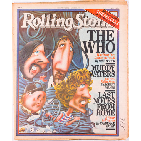 The Who Muddy Waters The Bee Gees Rolling Stone magazine October 1978