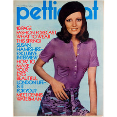 Susan Hampshire HANS METZEN Dennis Waterman UK Petticoat magazine 1970
