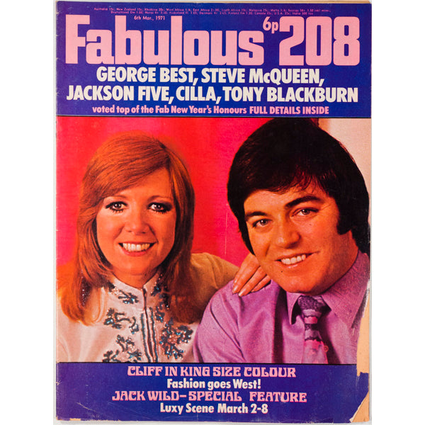 Cilla Black Tony Blackburn George Best Fabulous 208 6th March 1971