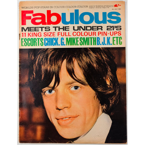 Mick Jagger Escorts Mike Smith Chick G BJK Fabulous 4th July 1964