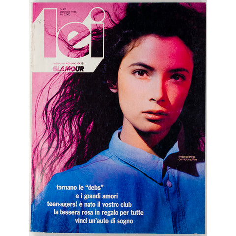 LINDA SPIERINGS Debs TEENAGE CLUB Lei fashion magazine 92 January 1985