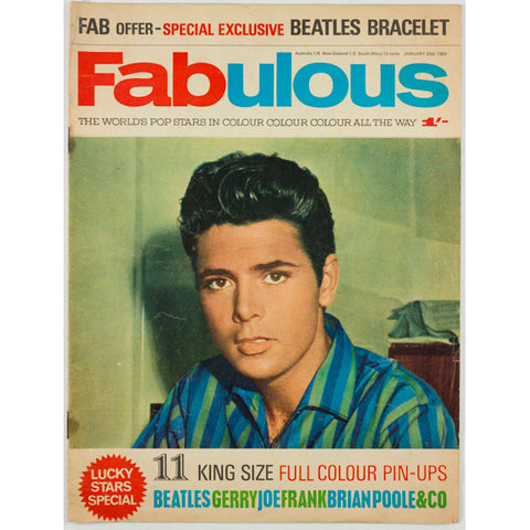 Cliff Richard THE BEATLES Brian Epstein FABULOUS magazine January 1964