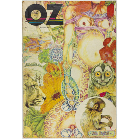John Hurford Timothy Leary Psychedelic Illustration Oz Magazine No 45