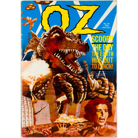 Abbie Hoffman Black Panthers Godzilla Junkies Oz Magazine No 38 1971