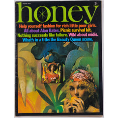 Leonard Cohen ALAN BATES Mary Quant BIBA Honey Magazine UK August 1970