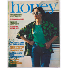 Honey Magazine UK August 1975  Warren Beatty Jumpsuits Make Up Artists